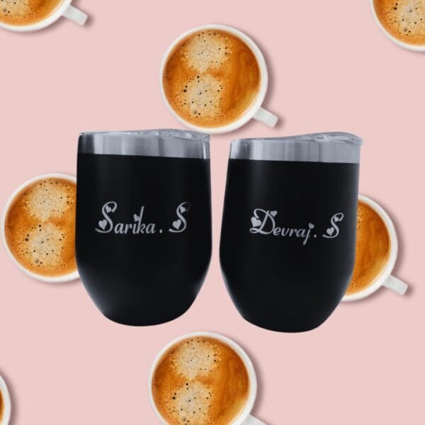 Vacuum Mug | 450ml !!Customize with Brand or Name Engraving | Vacuum Insulated Leak Proof Mug for Hot and Cold Beverages - Image 2
